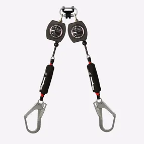 Двухплечевое средство защиты втягивающего типа «НВ-02 трос» с карабином «Стальной Монтажный»