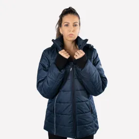 Зимняя Куртка ФЬЮЖЕН утеплённая, т/синий, женская