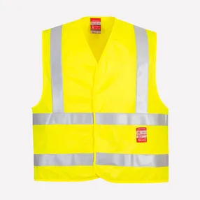 Сигнальный жилет с огнестойкой отделкой Portwest FR75 лого