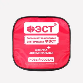 Аптечка автомобильная для оказания первой помощи "ФЭСТ" мягкий футляр (приказ 260н)