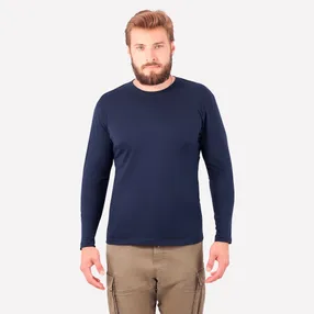 Футболка длинный рукав т/синяя 160 г/м2