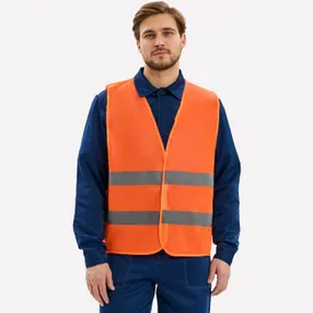 Жилет сигнальный ProfLine Base (тк.Полиэфир,60), оранжевый