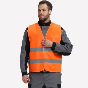 Жилет сигнальный ProfLine Base (тк.Полиэфир,100), оранжевый