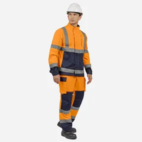 Костюм сигнальный МастВижн 3 (оранжевый/т-синий)