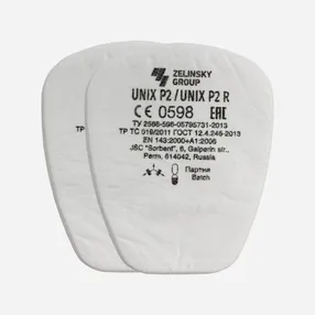 Фильтр противоаэрозольный UNIX P2 (предфильтр)(упак. 2 шт)