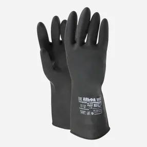 Перчатки латексные Альфа 100