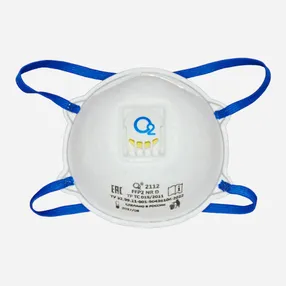 Респиратор-полумаска чашеобразный О2 2112 – FFP2 NR D c клапаном выдоха