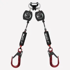Двухплечевое средство защиты втягивающего типа «НВ-02 трос» с карабином «Монтажный»