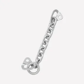 Шлямбурные уши с кольцом и цепью оцинковка д. 12мм