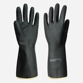 Перчатки резиновые технические кислотощелочестойкие «АЗРИХИМ» ТИП I (К20/Щ20)