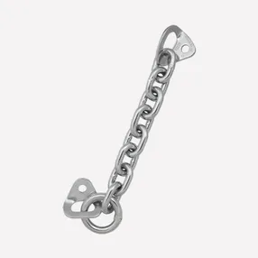 Шлямбурные уши с кольцом и цепью д.10мм оцинковка