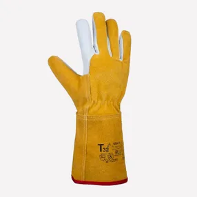 Краги кожаные для аргоновой сварки Siberia T32-11-ru