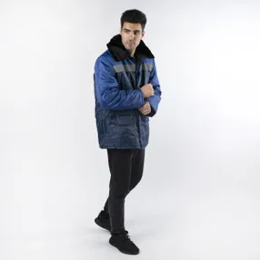 Зимняя Куртка РЕГИОН утеплённая, т/синий-василёк