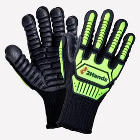 Перчатки 2Hands (Ту Хэндс) 5301 с виброгасящим покрытием и защитой от удара