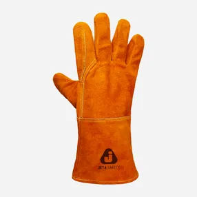 Сварочные краги без подкладки JWK201 Ferrus Light из спилковой кожи