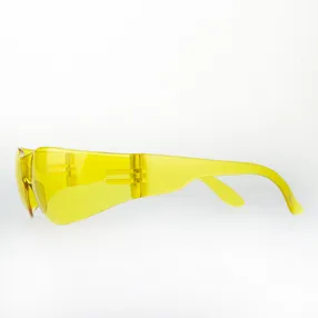 Очки открытые защитные с желтой линзой BRAVA