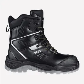 Ботинки рабочие VERT высокий берец с КП и КС нат. мех кожаные ПУ/ТПУ