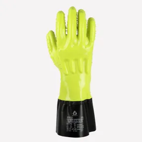 Химические перчатки JPW-711 Winter Grip, с покрытием ПВХ и противоударными накладками