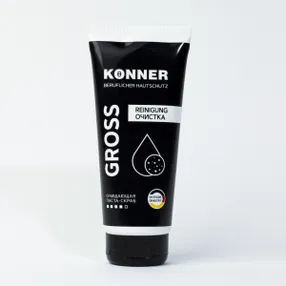 Очищающая паста-скраб с натуральным абразивом для очистки кожи рук и тела KÖNNER GROSS