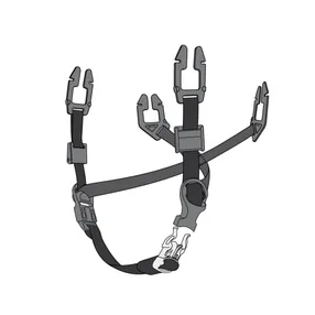 Подбородочные 4-хточечные неэластичные ремешки V-Gard, регулируемые по длине