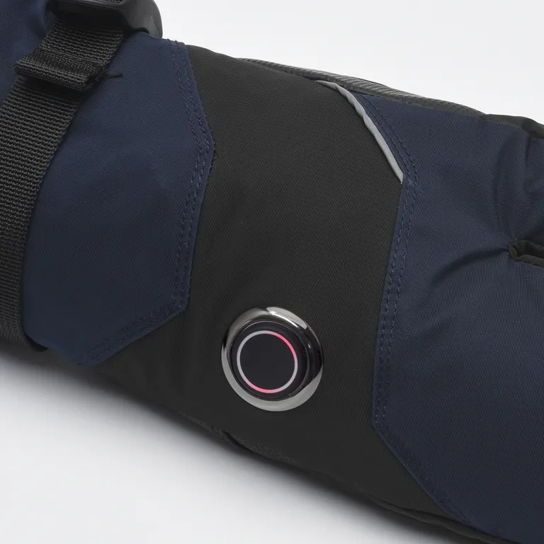 Red Laika / Трёхпалые рукавицы RL-R-06 с регулируемым подогревом на аккумуляторах синие