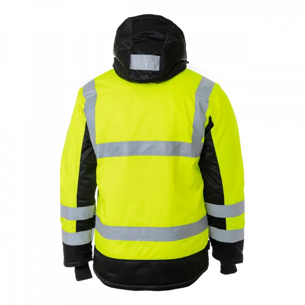 Brodeks / Зимняя сигнальная куртка BRODEKS KW 216, желтый/черный