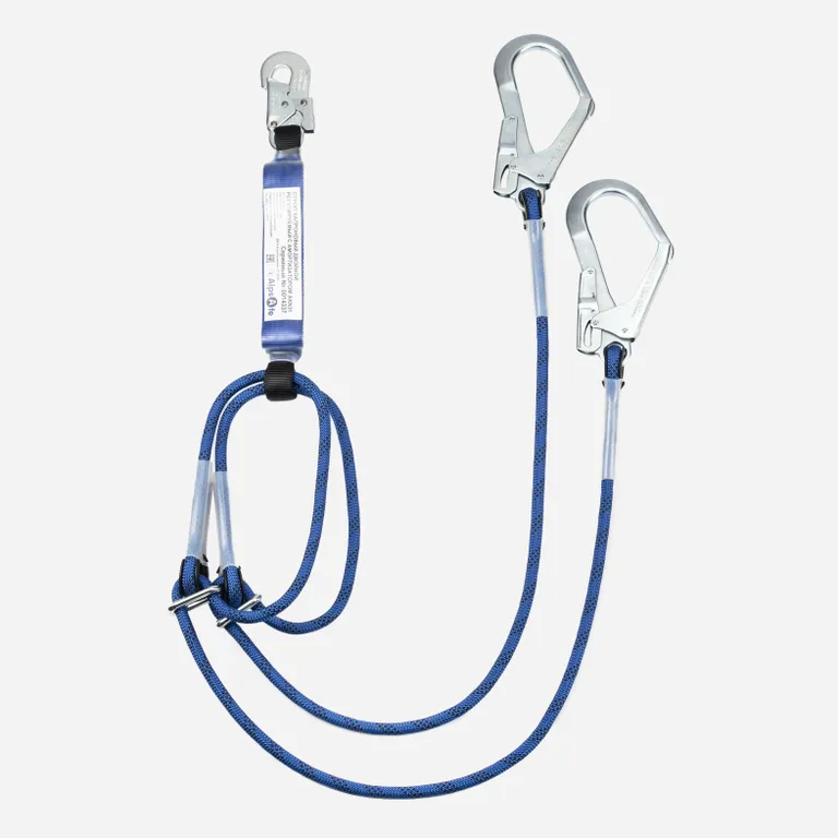 Alpsafe / Строп страховочный капроновый двойной регулируемый с амортизатором AKN31
