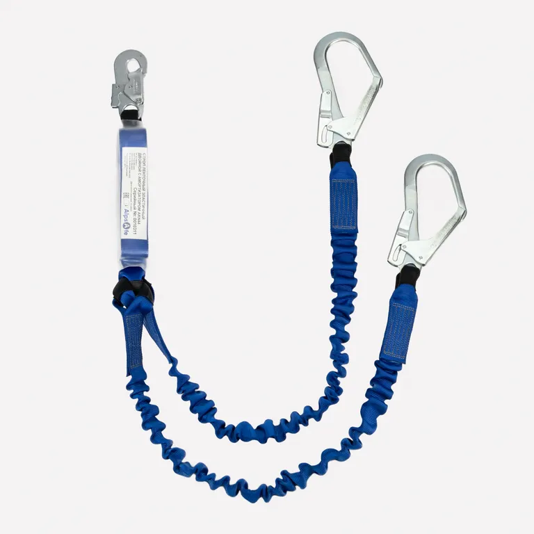 Alpsafe / Строп страховочный ленточный эластичный двойной с амортизатором AKN44