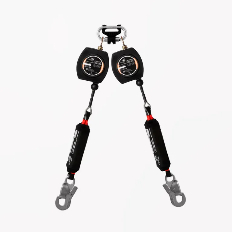 Vento / НВ-02 трос с карабином "Стальной Монтажный малый" Двухплечевое СИЗ втягивающего типа