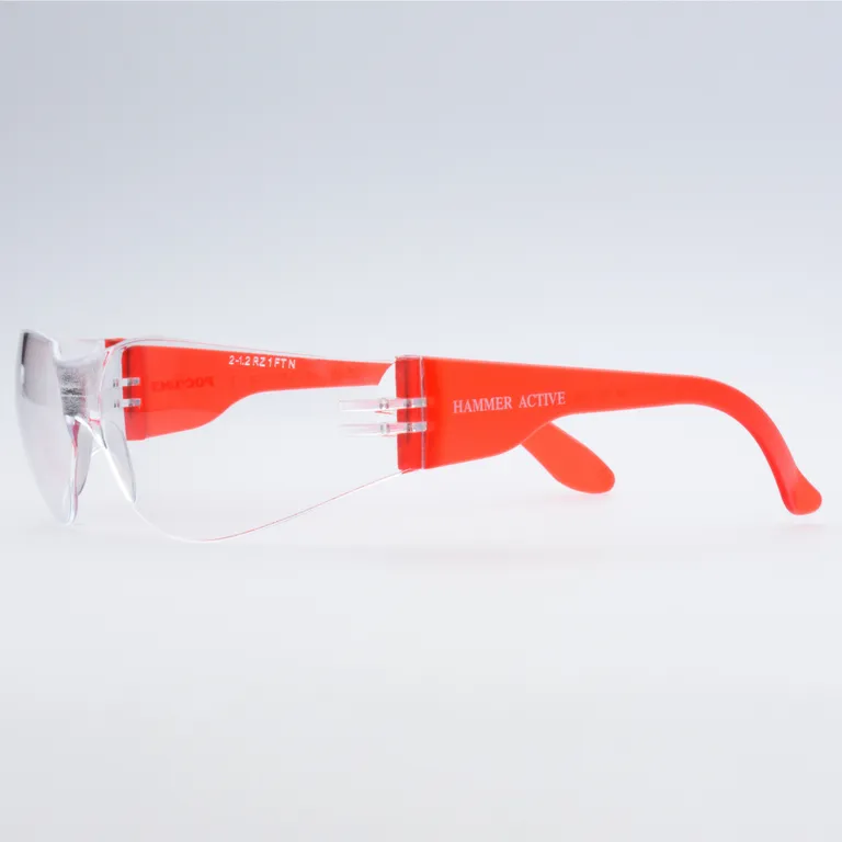 РОСОМЗ / Очки защитные открытые О15 HAMMER ACTIVЕ super (2C-1,2 PC) с мягким носоупором