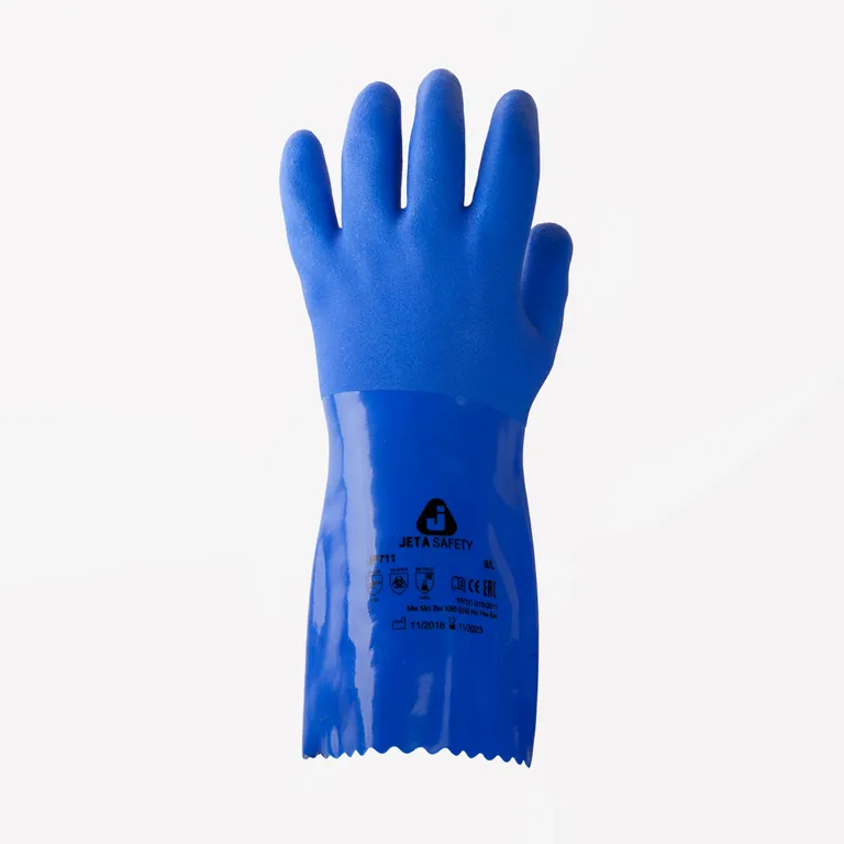 Jeta Safety / Химические ПВХ перчатки JP711