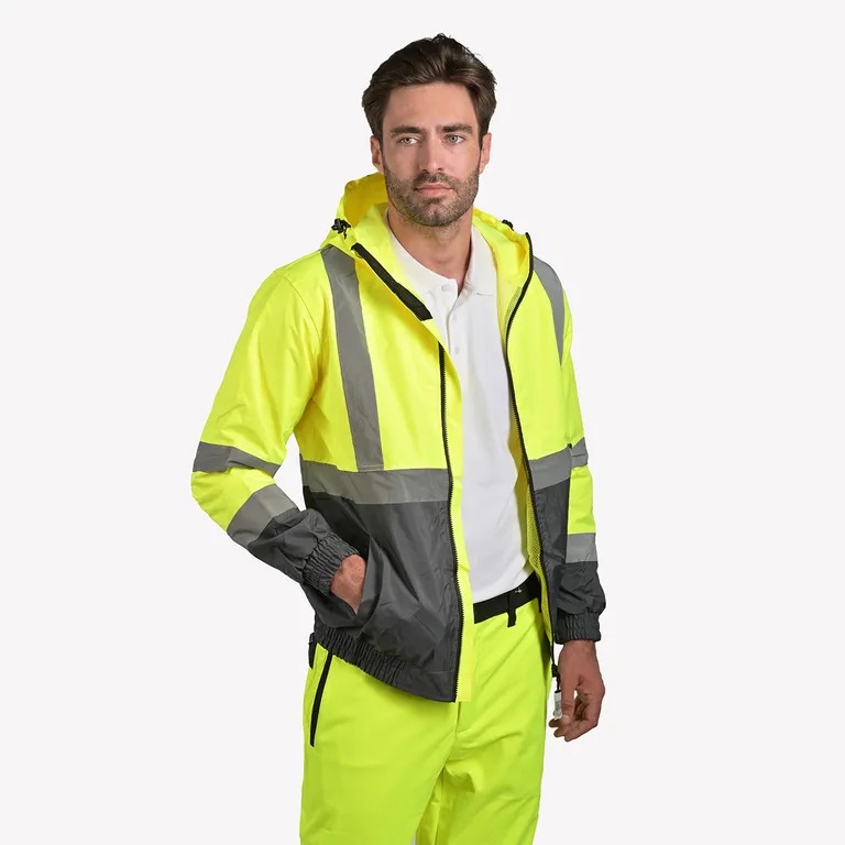 Hogert Technik / Куртка сигнальная с капюшоном водостойкая NIMS