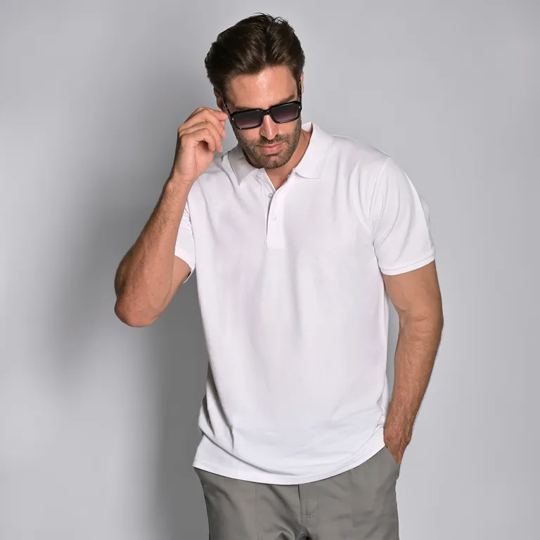 Hogert Technik / Сорочка поло белая TOBIAS