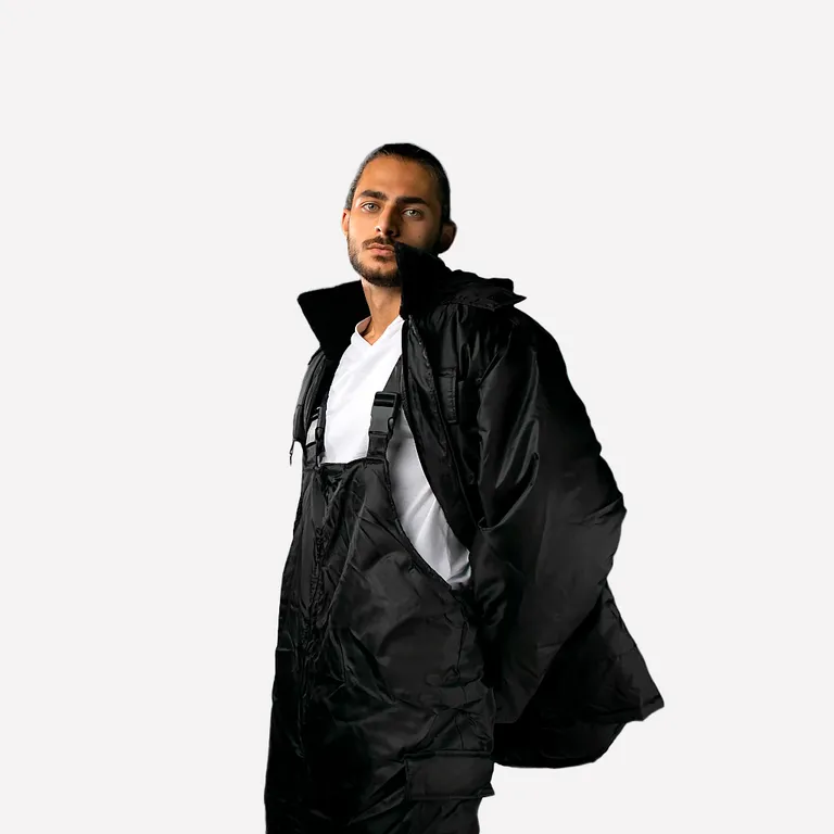 Эталон / Зимний Костюм "Охранника" куртка/полукомбинезон, черный