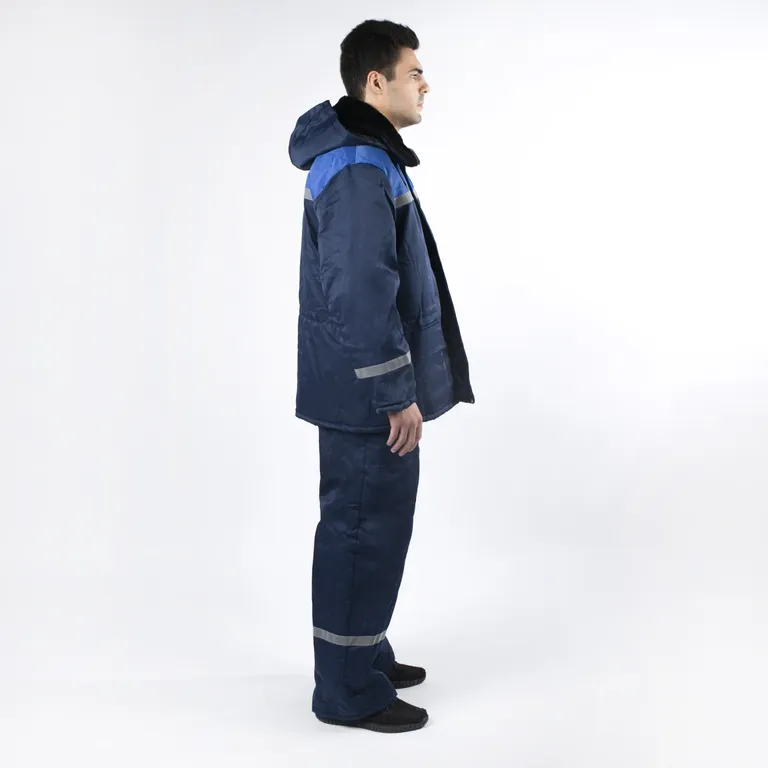 ГК СПЕЦОБЪЕДИНЕНИЕ / Зимний Костюм МЕТЕЛИЦА утеплённый, т/синий-василёк