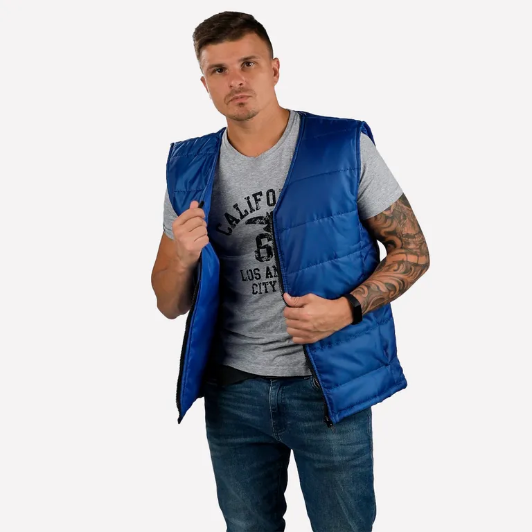 Эталон / Жилет утеплённый "СТАНДАРТ" мужской светло-синий