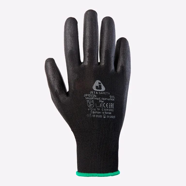 Jeta Safety / Защитные промышленные перчатки Jeta Safety JP011 из полиэфирной пряжи c полиуретановым покрытием
