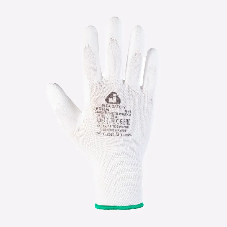 Jeta Safety / Защитные промышленные перчатки Jeta Safety JP011 из полиэфирной пряжи c полиуретановым покрытием