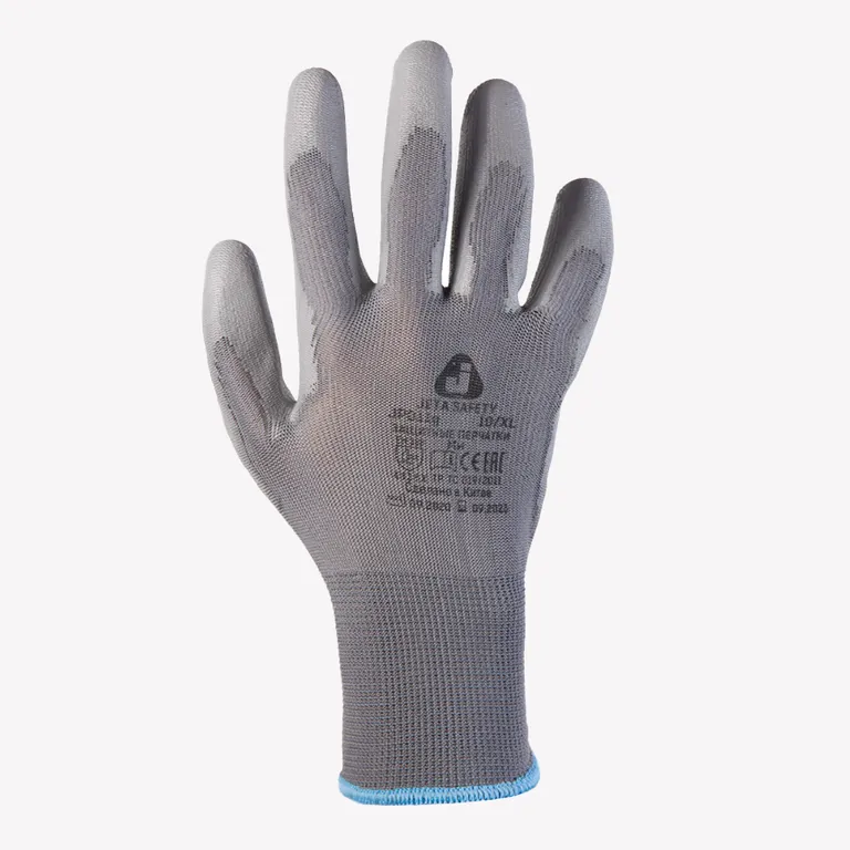 Jeta Safety / Защитные промышленные перчатки Jeta Safety JP011 из полиэфирной пряжи c полиуретановым покрытием