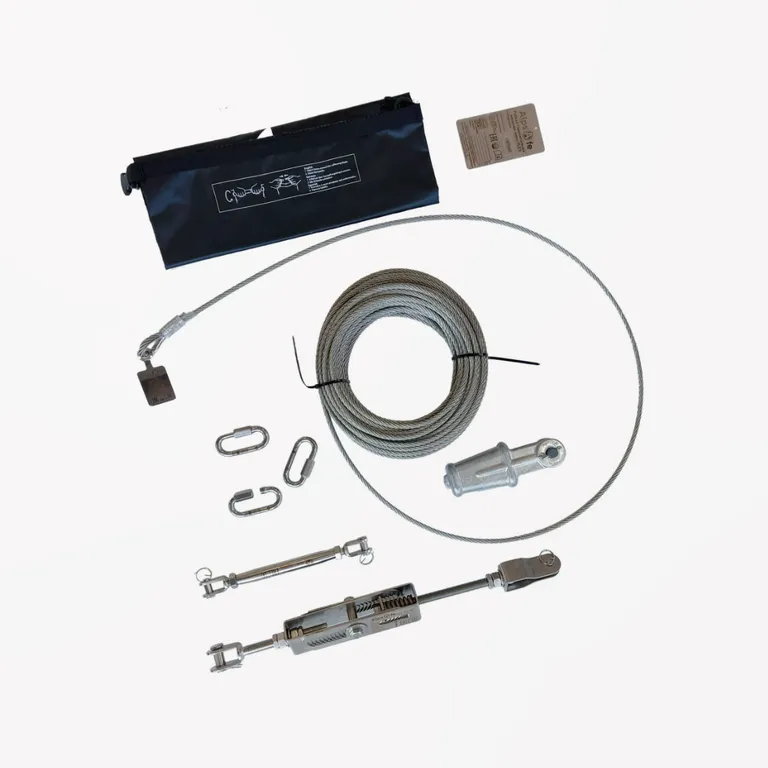 Alpsafe / Мобильная гибкая горизонтальная анкерная линия «M-FLEX» 18 м.