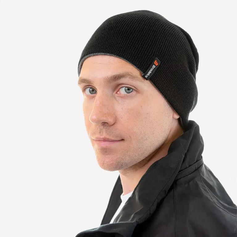 Brodeks / Шапка Brodeks bicolor черный-серый