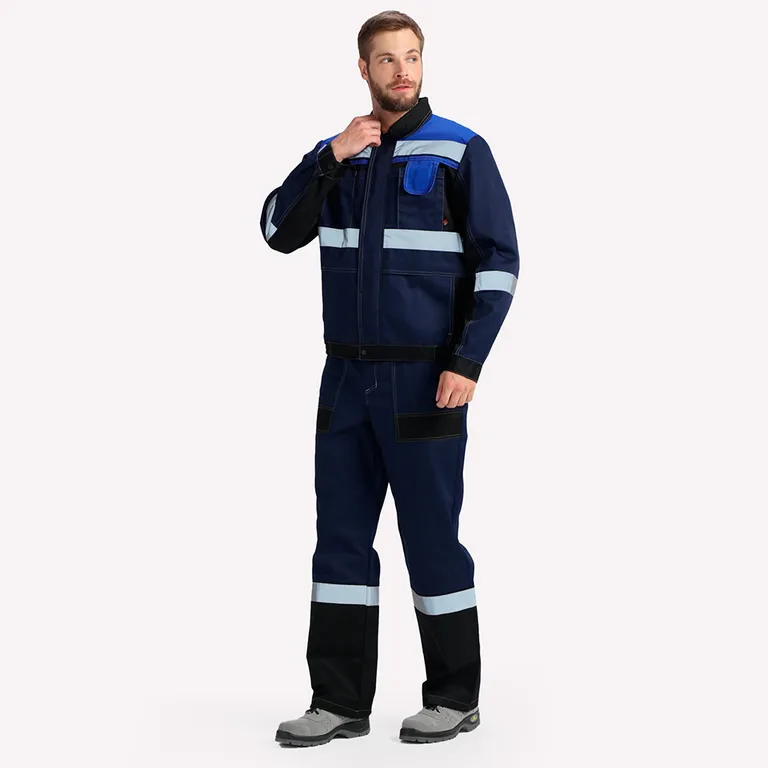 Факел / Костюм Виват-1 Премиум IMP (тк.Смесовая,240) брюки, т.синий/черный/васильковый