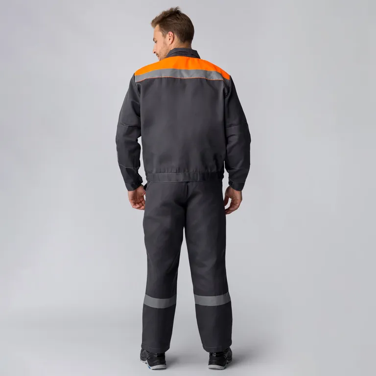 Факел / Костюм Легион-1 СОП (тк.Смесовая,210) брюки, т.серый/оранжевый