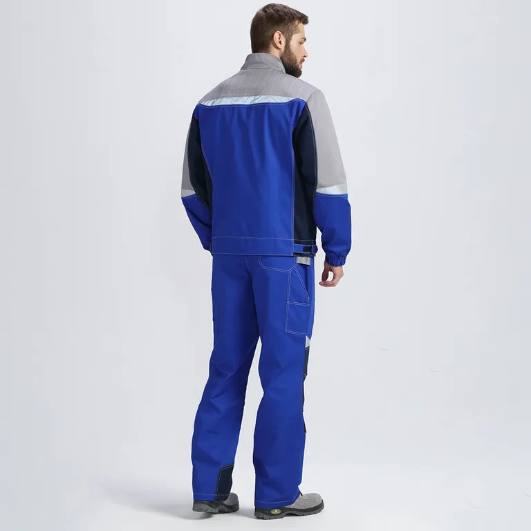 Факел / Костюм Формула (тк.Смесовая,240) брюки, васильковый/т.синий/серый