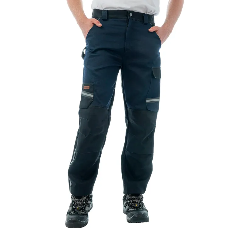 Brodeks / Брюки сварщика 1 класса Brodeks FS 38-01, т.синий/черный