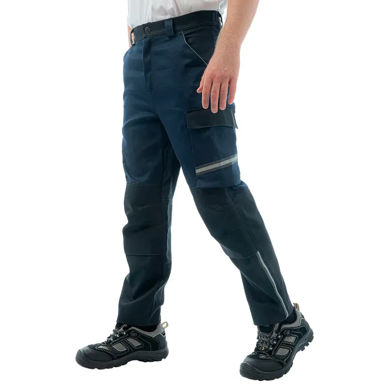 Brodeks / Брюки сварщика 1 класса Brodeks FS 38-01, т.синий/черный