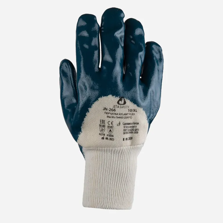 Jeta Safety / Atlant Flex Защитные трикотажные перчатки Jeta Safety JN-266 с нитриловым покрытием
