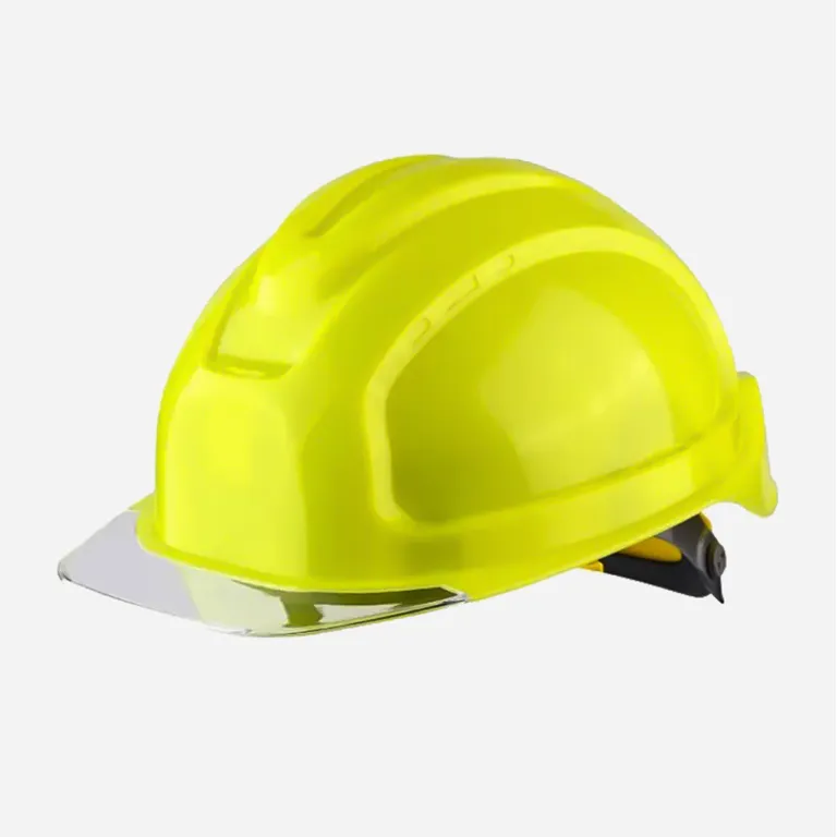 РОСОМЗ / Каска защитная СОМЗ-80 Абсолют Престиж (V-электроизоляционная) сигнально-желтая, козырёк прозрачный