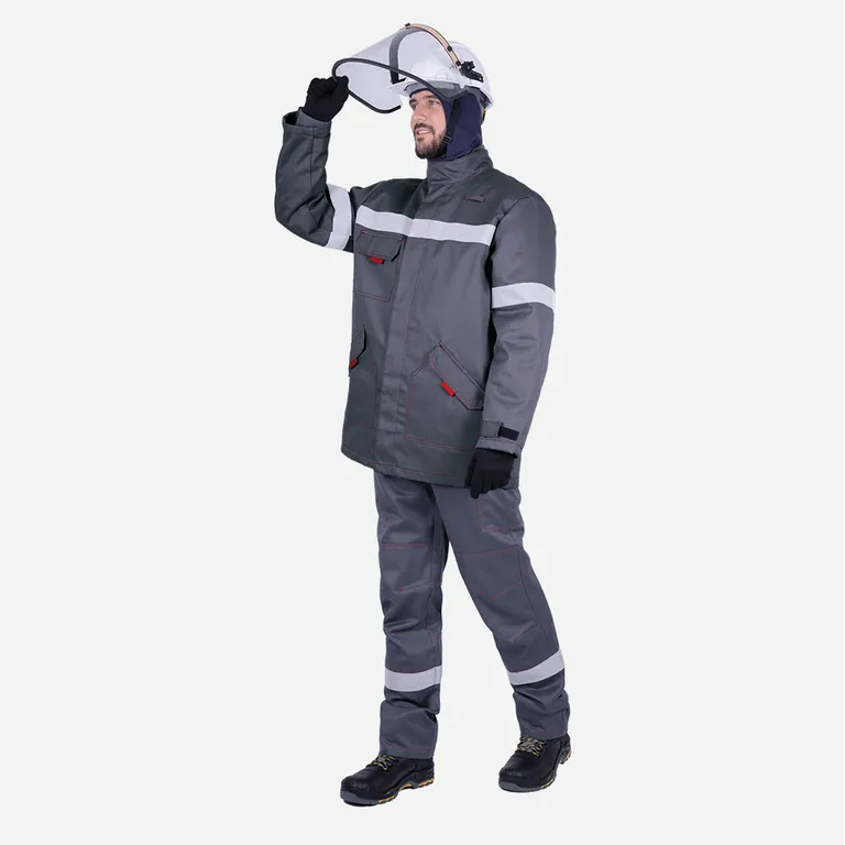 Спецпошив / Куртка-накидка ЭлектроСтоп ТЕРМО усиленная ЗЭТВ 36.4 кал/см2