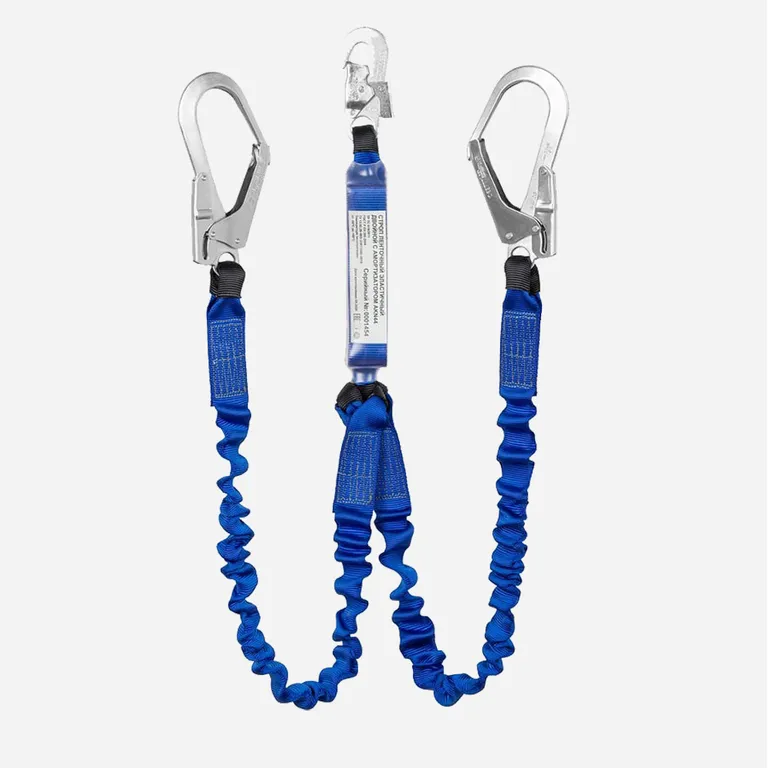 Alpsafe / Строп страховочный ленточный эластичный двойной с амортизатором AKN44